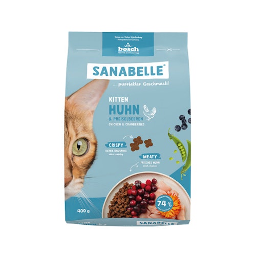 Sanabelle 1 x 400g Kitten Huhn Katzentrockenfutter