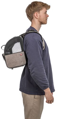 TRIXIE Rucksack Shiva, 41 × 30 × 21 cm, braun/beige
