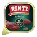 Vorschaubild Rinti Singlefleisch Excusiv Schale 5x150g Hirsch PUR Hundenassfutter