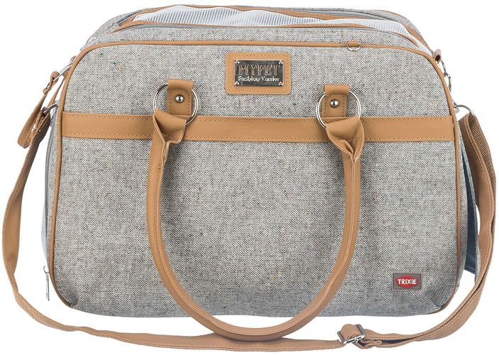 TRIXIE Tasche Helen, 19 × 28 × 40 cm, grau/hellbraun
