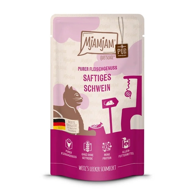 MJAMJAM Quetschies PUR 125g Beutel KatzennassfutterVorschaubild