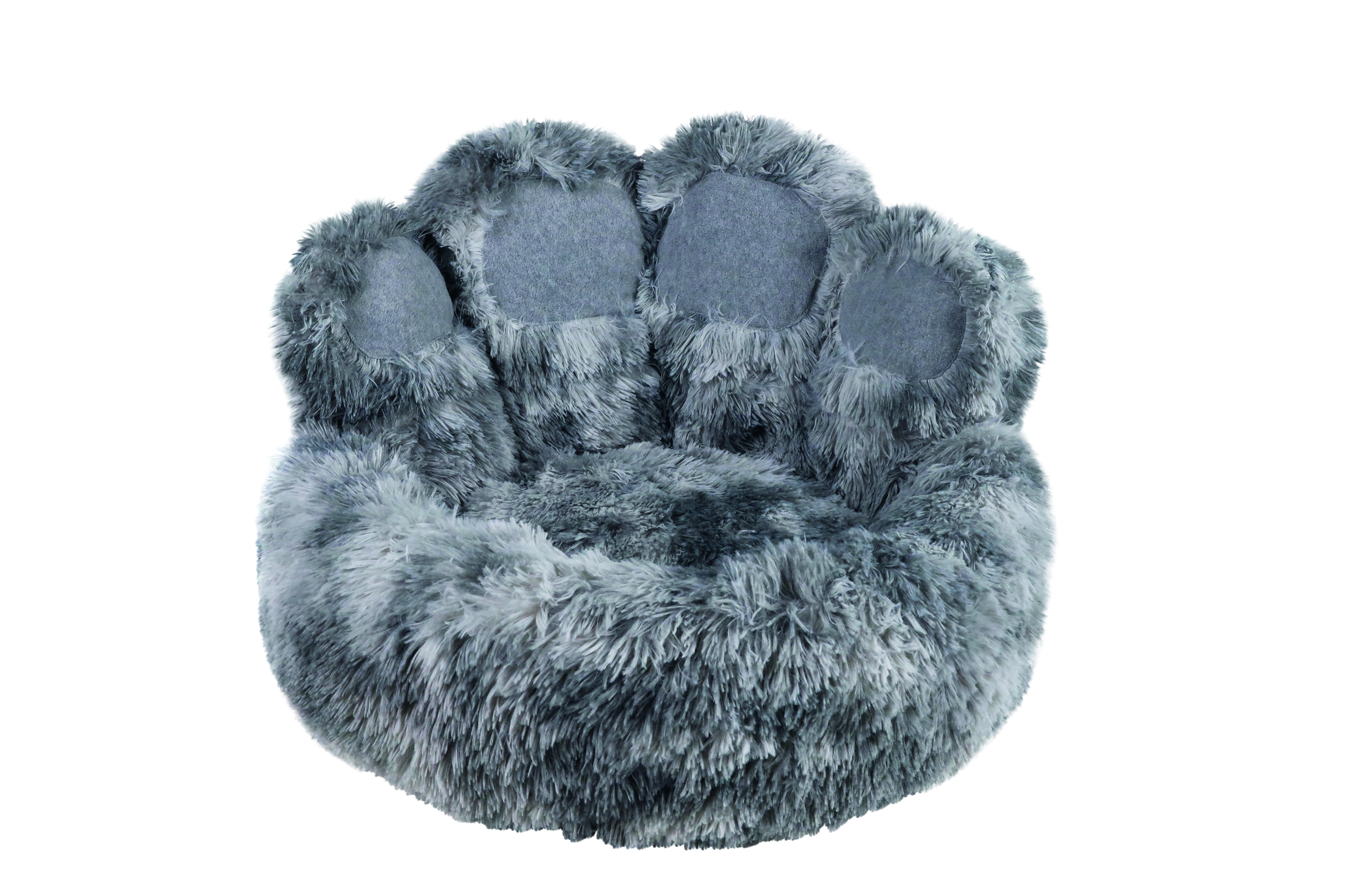 NOBBY Komfortbett rund Paw grau