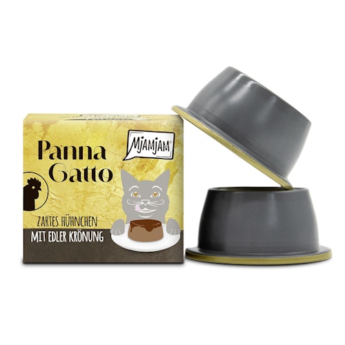 MJAMJAM Pana Gatto Schale 6x2x80g zartes Hühnchen Katzennassfutter