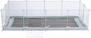 Vorschaubild TRIXIE Indoor Freilaufgehege, Metall/Kunststoff, 140 × 35 × 70 cm, weiß