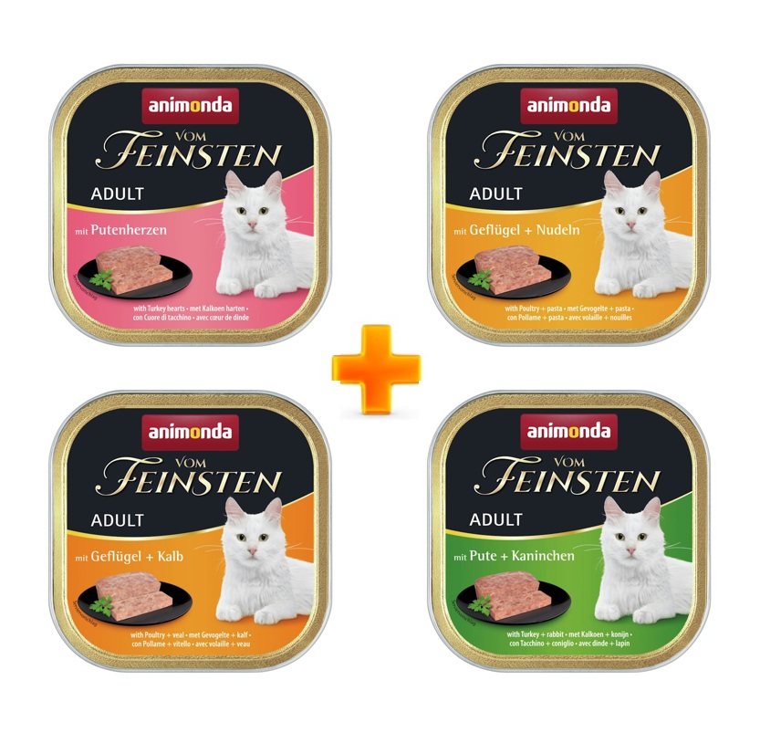 animonda Vom Feinsten Adult 100g Schale Mixpaket 1 Katzennassfutter