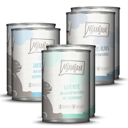 MJAMJAM Mixpaket 400g Dose Katzennassfutter