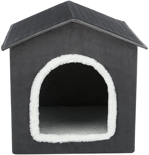 TRIXIE Höhle Livia, 50 × 50 × 54 cm, dunkelgrau/weiß