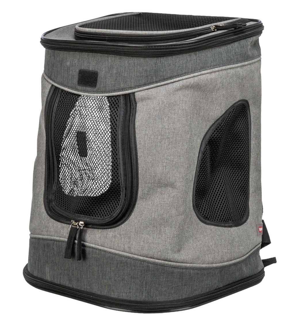 TRIXIE Rucksack Timon, 34 × 44 × 30 cm, schwarz/grau