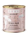 Vorschaubild grau Hund 800 Gramm Hundenassfutter