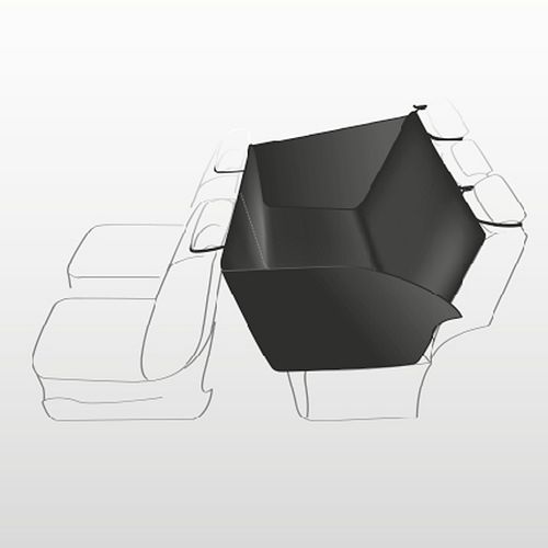 TRIXIE Auto-Schondecke, 1,55 × 1,30 m, schwarz