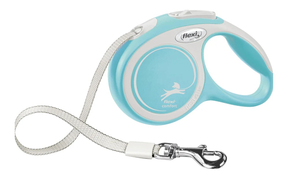 TRIXIE flexi COMFORT, Gurt, XS: 3 m, hellblau