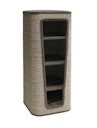 Vorschaubild NOBBY Kratztonne "CAPTA IV" braun Leinenoptik 50 x 50  x 120 cm
