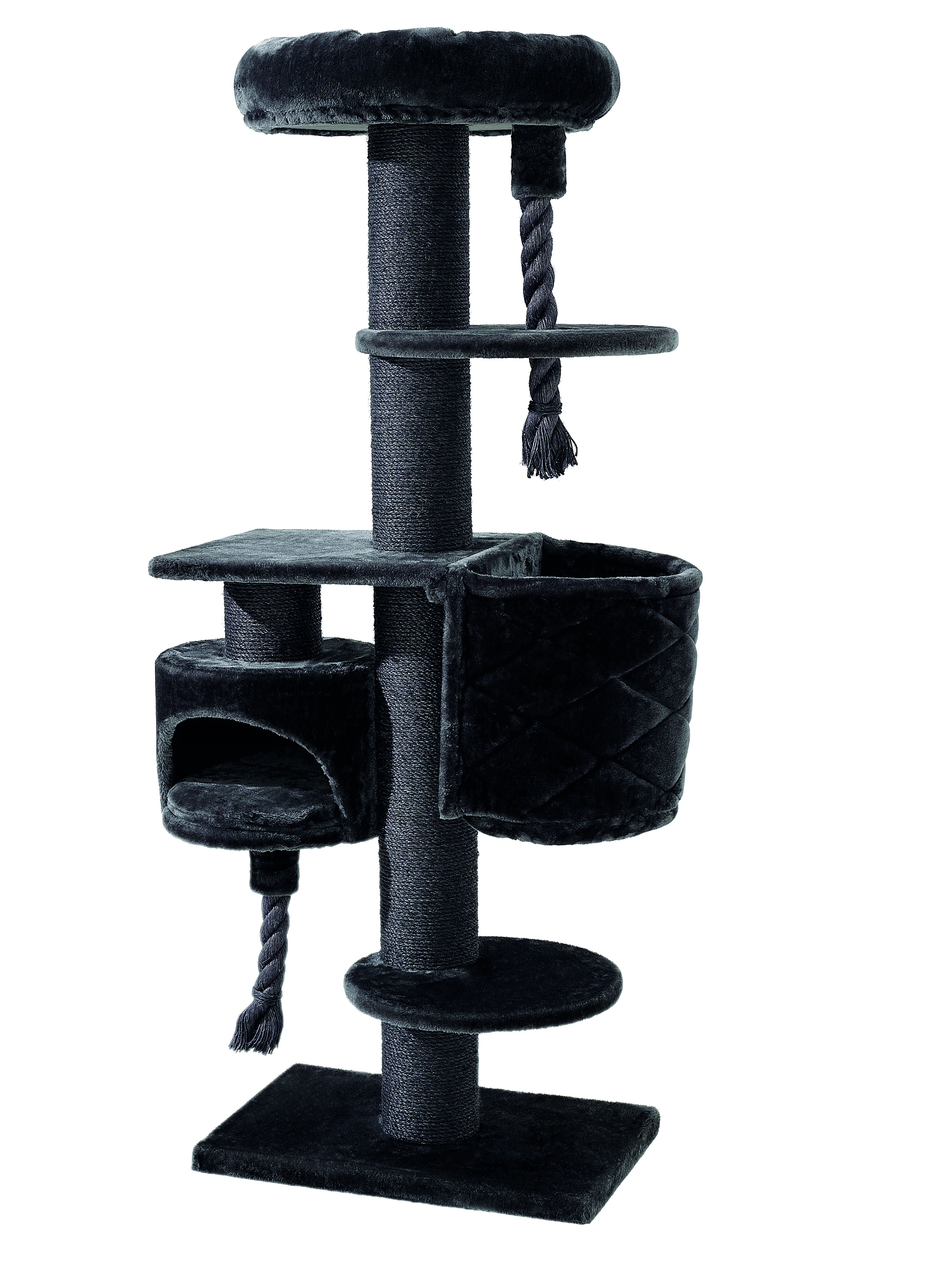 NOBBY Kratzbaum "CUPID XL" dunkelgrau; 60 x 40 x 165 cm