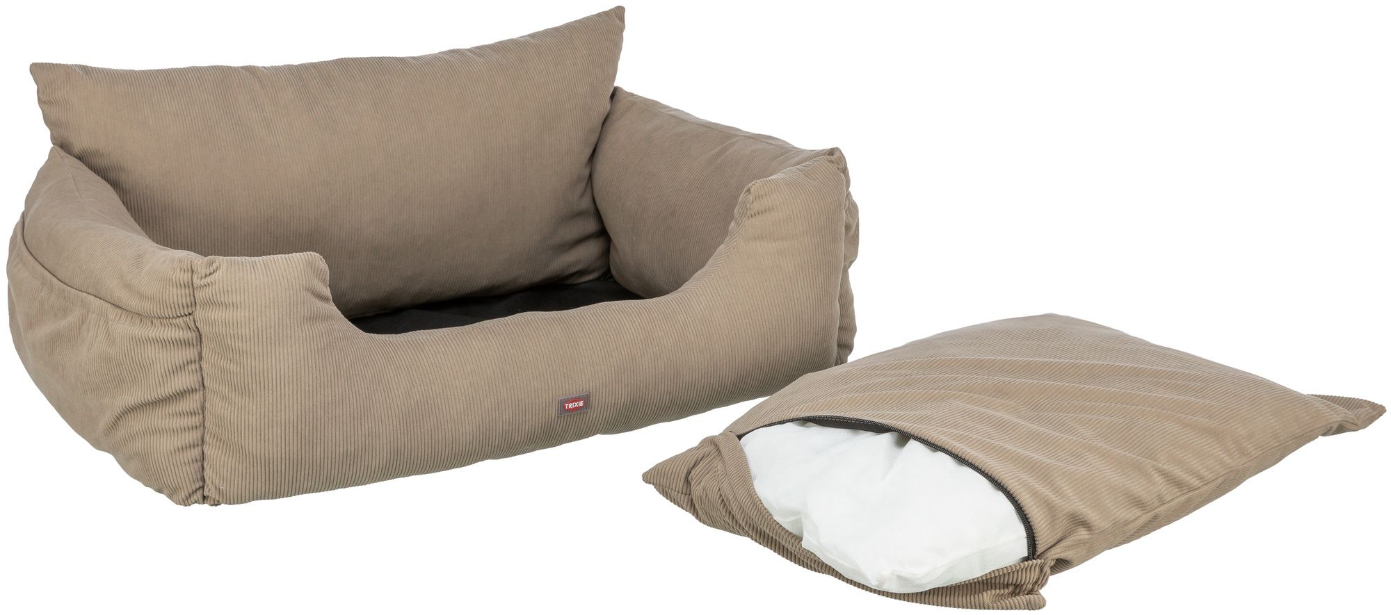 TRIXIE Autositz, doppelt, 80 × 35 × 60 cm, taupe