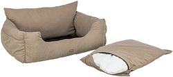 TRIXIE Autositz, doppelt, 80 × 35 × 60 cm, taupe