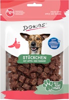 DOKAS 1 x 105g Stückchen Apfel+Banane Hundesnack