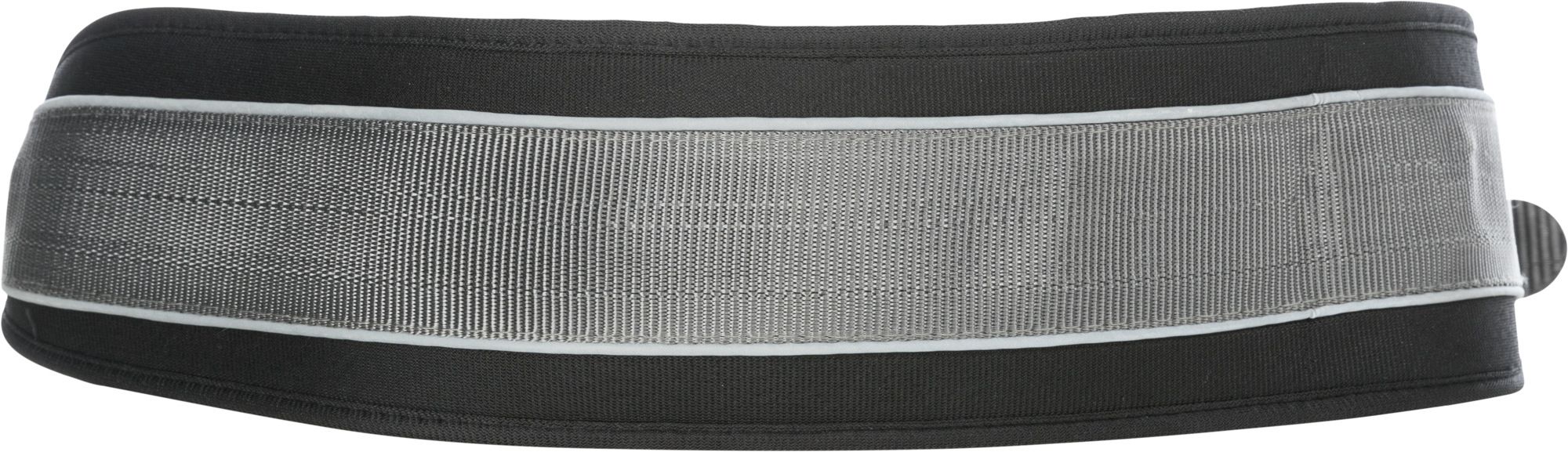 TRIXIE Bauchgurt mit Leine, neoprengepolstert, Gurt: 70–130 cm/9 cm, Leine: 1,20–1,50 m/25 mm, grafit/schwa