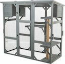 Vorschaubild Katzenfreilauf, 181 × 169 × 88 cm, grau