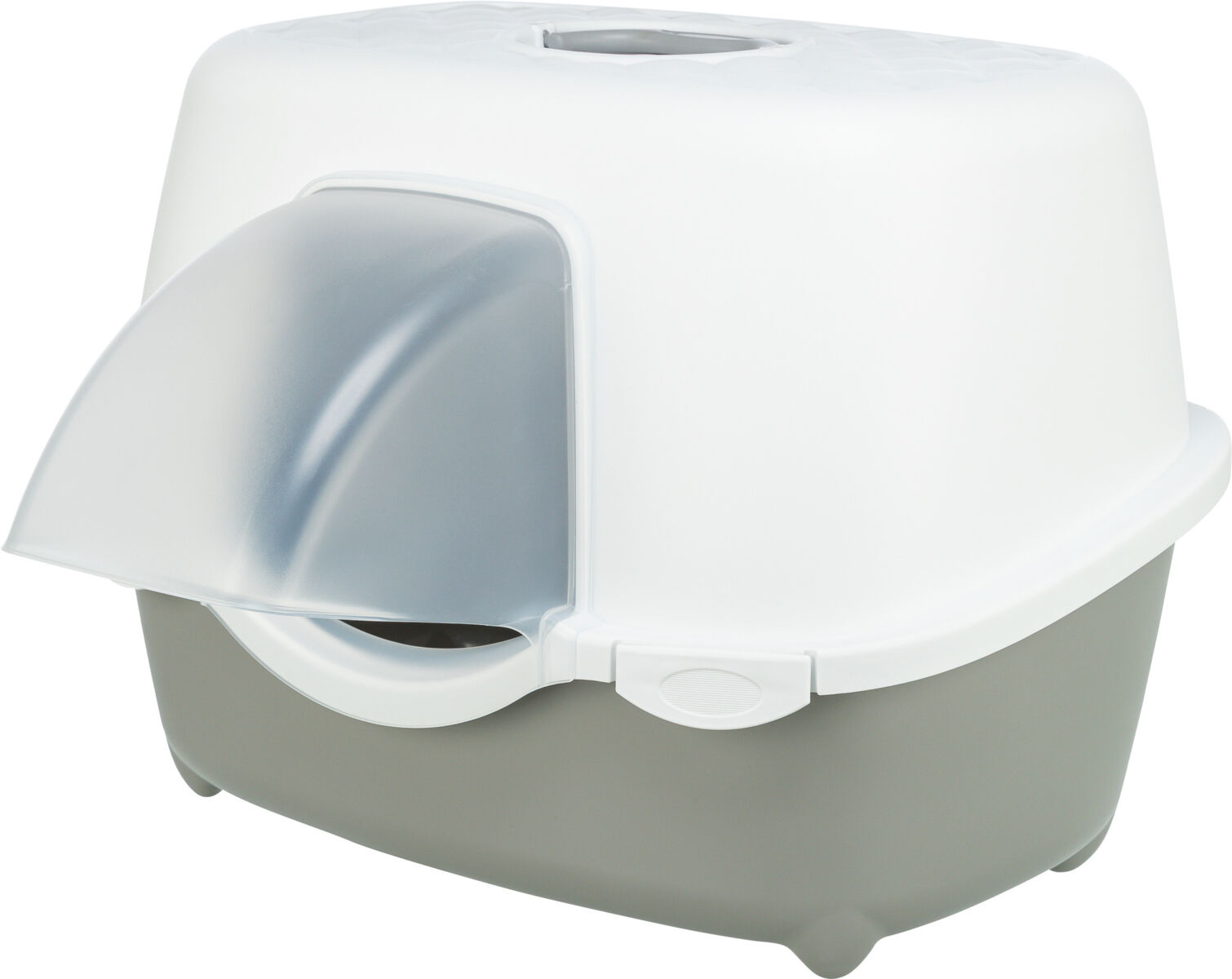 Outdoor Katzentoilette Davio Top, mit Haube, 56 × 39 × 39 cm, salbei/weiß