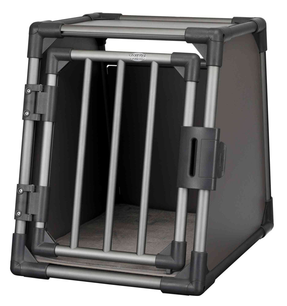 TRIXIE Hundetransportbox Aluminium graphit