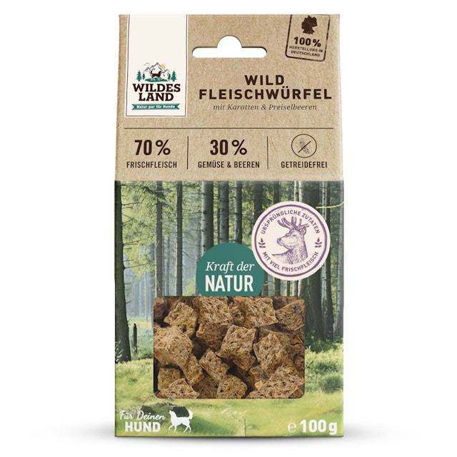 Wildes Land Fleischwürfel Hunde SnackVorschaubild