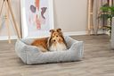 Vorschaubild TRIXIE Vital Bett Jonna eckig mit Cordplüsch und Memory-Foam, hellgrau