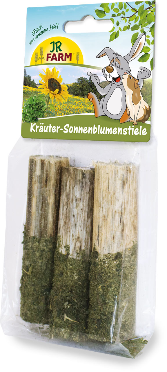 JR FARM Kräuter-Sonnenblumenstiele 20g Kleintiersnack
