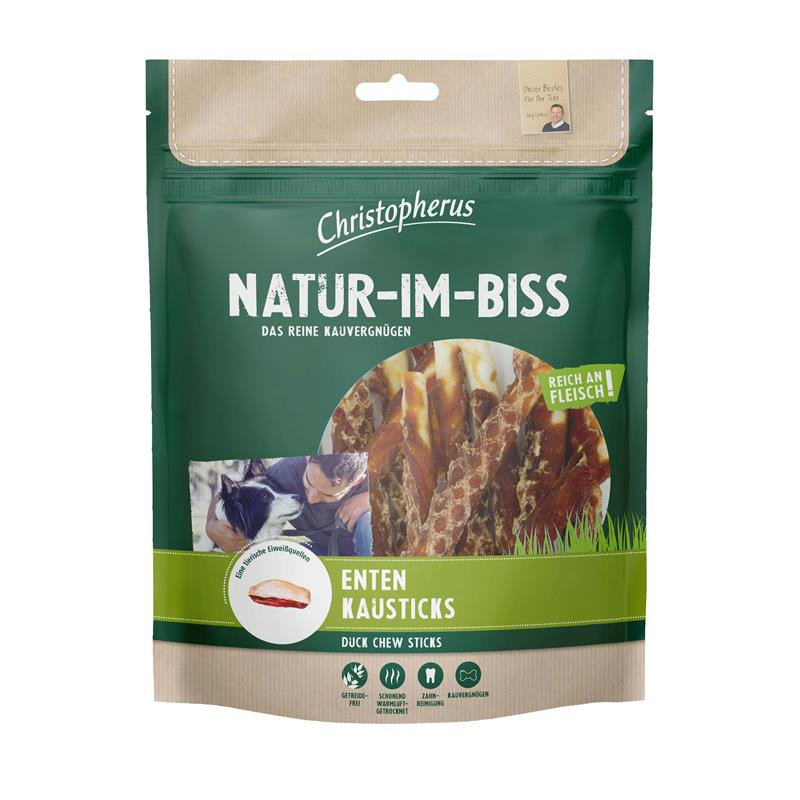 Christopherus 10 x 300g Natur-Im-Biss Enten-Kausticks