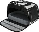Vorschaubild TRIXIE Wohn- und Transporttasche Valery, 29 × 31 × 49 cm, schwarz/grau