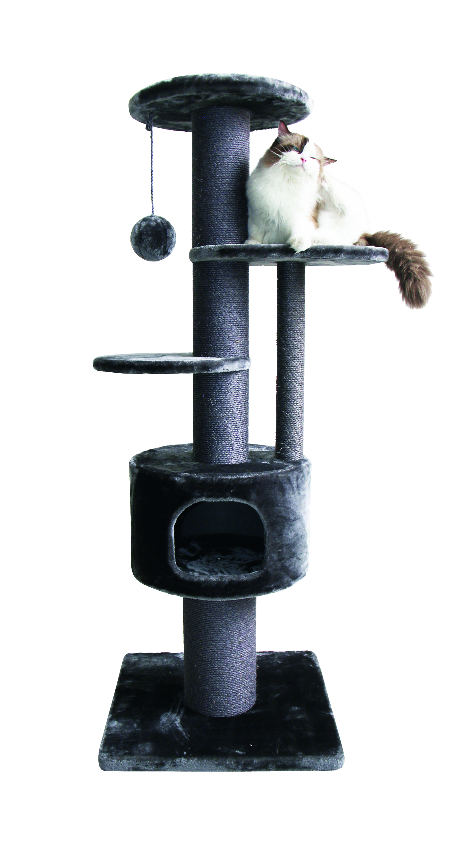 NOBBY Kratzbaum "TARU" dunkelgrau 60 x 60 x 164 cm