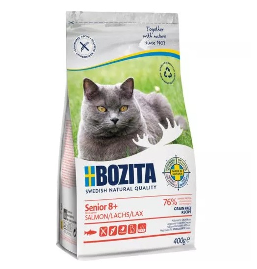 Bozita 400g Grain free Senior8+ Salmon