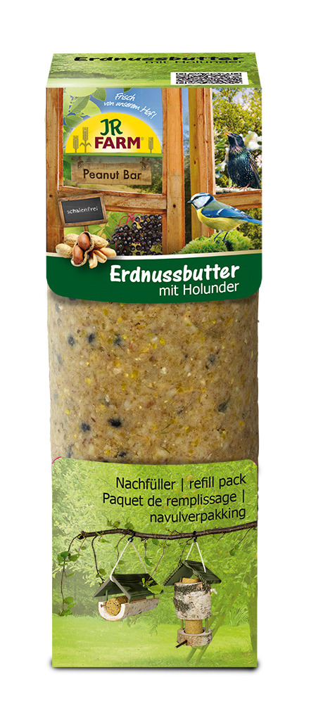 JR FARM Peanut Bar Erdnussbutter 350g Wildvogelfutter zum Nachfüllen
