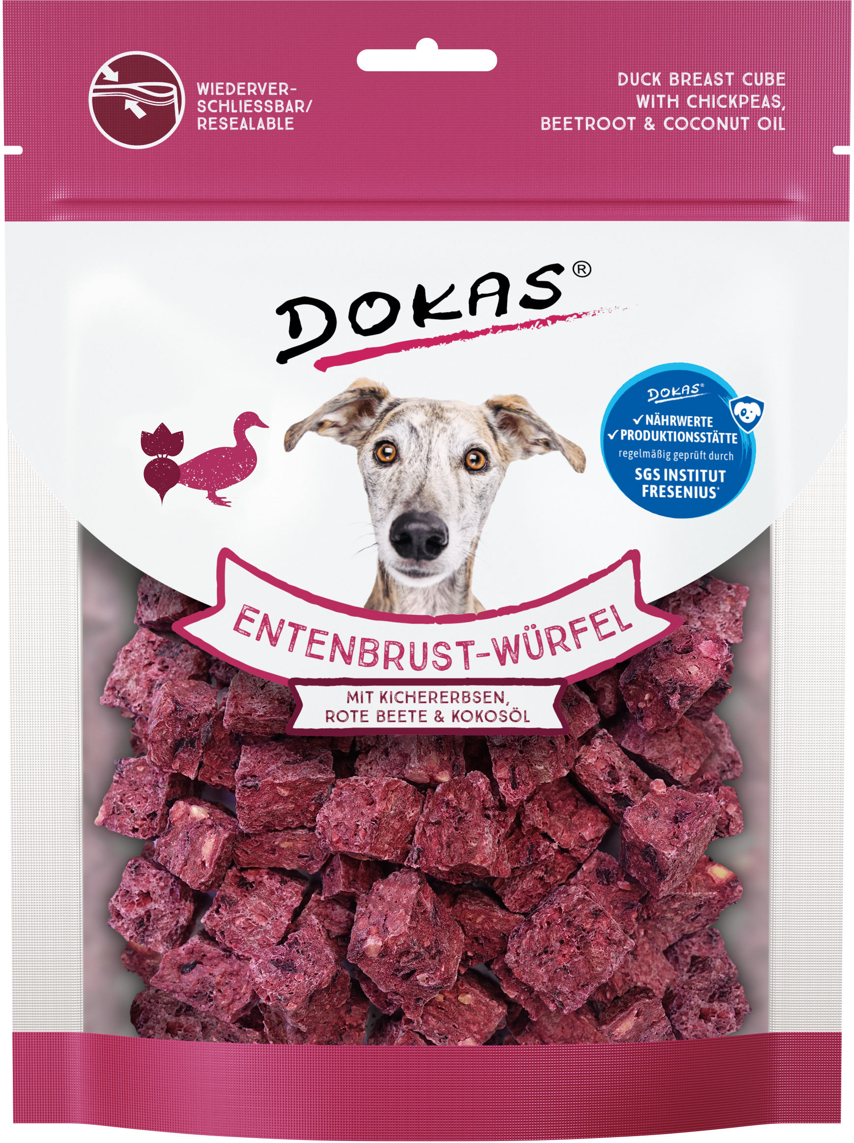 DOKAS Würfel & Kokosöl 150 Gramm Hundesnacks