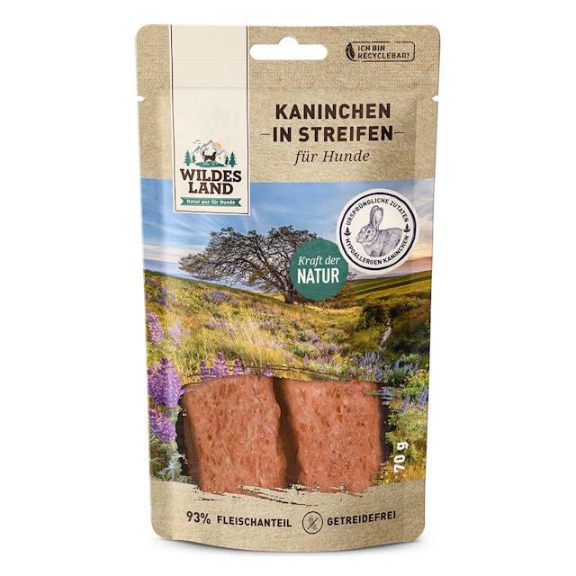 Wildes Land Kaninchenfleisch Hunde SnackVorschaubild