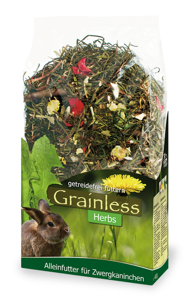 JR FARM Grainless Herbs Zwergkaninchen Kleintierfutter