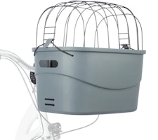 TRIXIE Front-Fahrradkorb, Kunststoff, 42 × 39 × 30 cm, grau