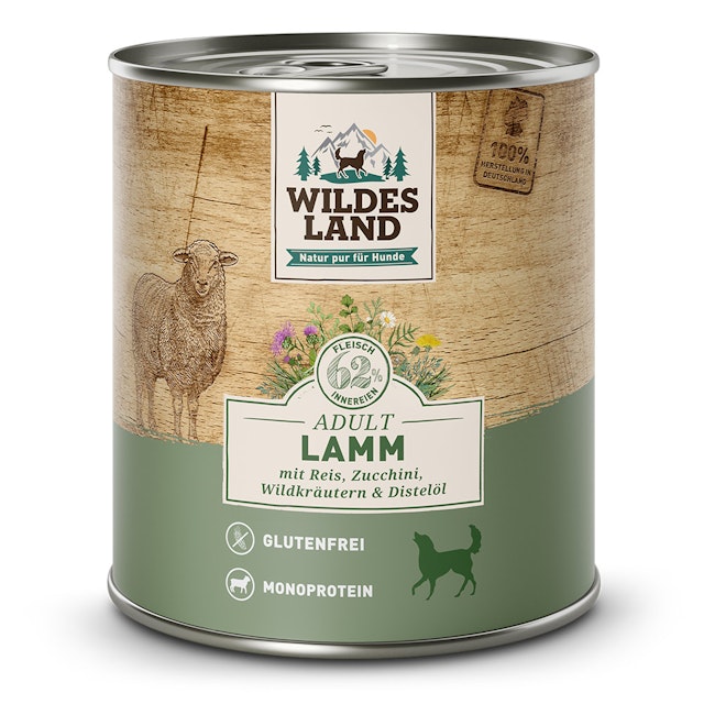 Wildes Land Hundenassfutter 800gVorschaubild
