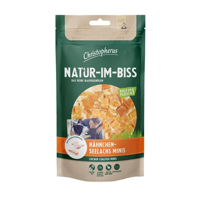 Christopherus 24 x 70g Natur-Im-Biss Minis Hähnchen-Seelachs