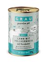 Vorschaubild grau Hund 400 Gramm Hundenassfutter