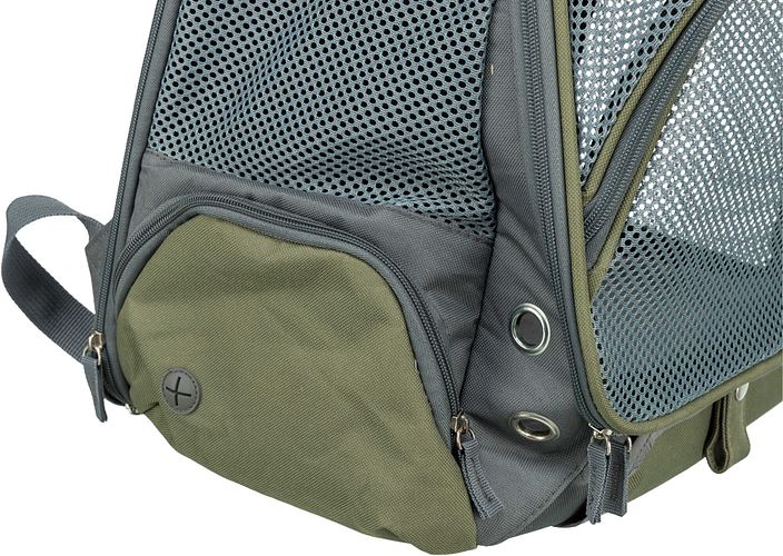TRIXIE Rucksack Lyla, 34 × 22 × 42 cm, grau/blau