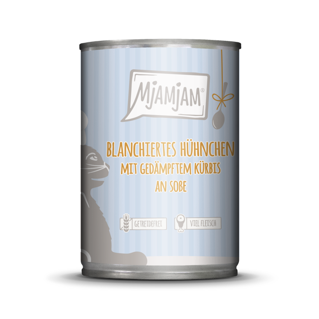 MjAMjAM Katze 380g  blanchiertes Hünchen mit KürbisVorschaubild