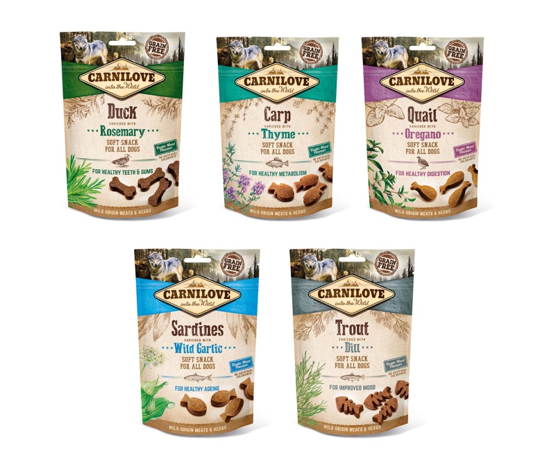 CARNILOVE Snack-Mix Soft Snacks 5x200g Hundesnacks