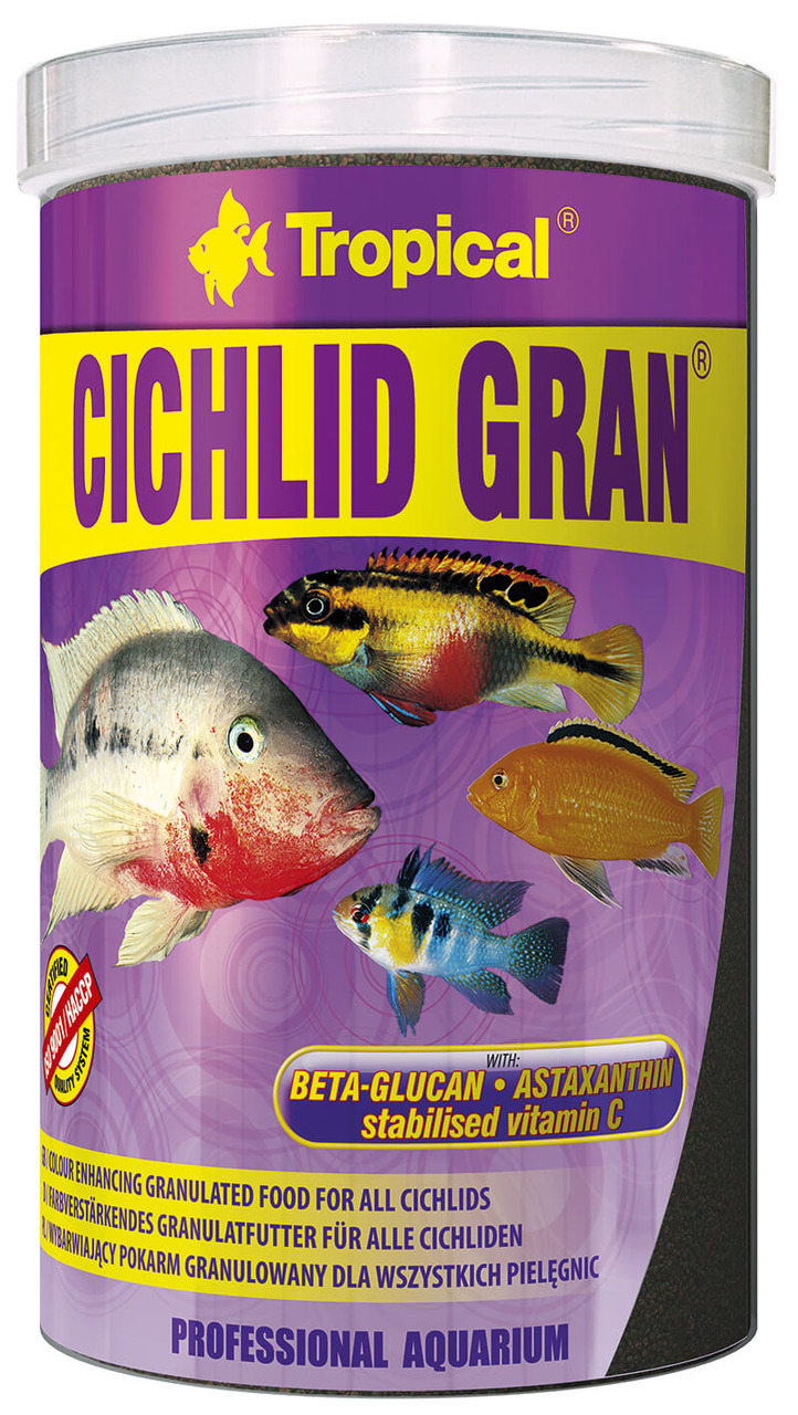 Tropical Cichlid Gran Fischfutter
