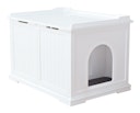 Vorschaubild TRIXIE Katzenhaus XL 75x53x51cm weiß Katzentoilette