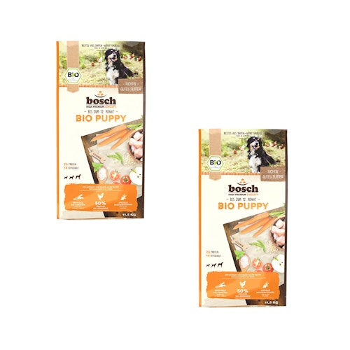 bosch Bio Puppy Hühnchen & Karotten Hundetrockenfutter