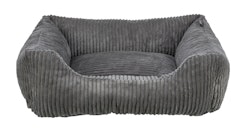TRIXIE Vital Bett Jonna, Cordplüsch, eckig, 100 × 70 cm, dunkelgrau