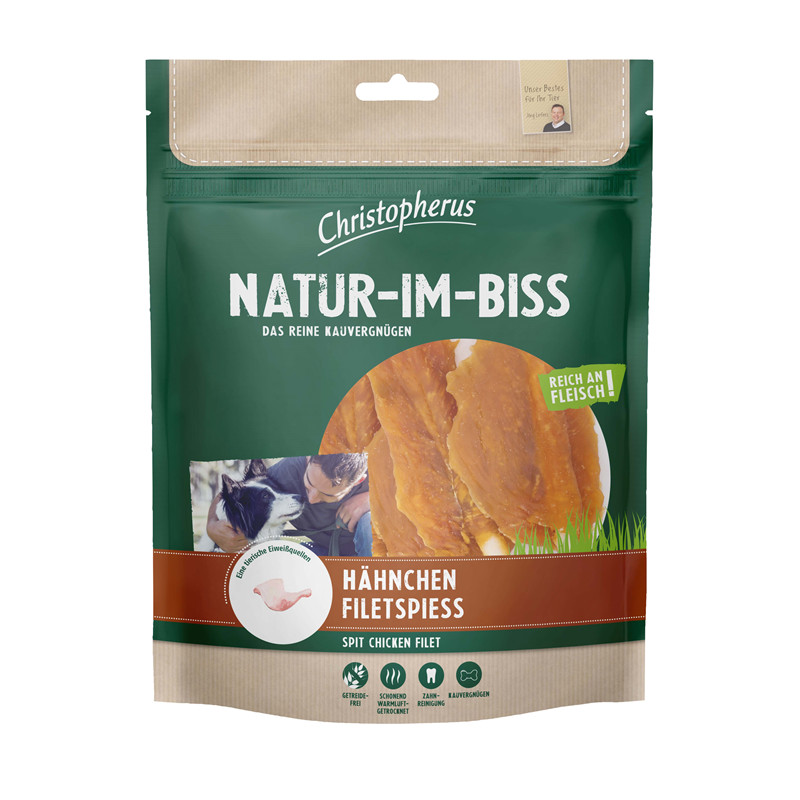 Christopherus 5 x 300g Natur-Im-Biss Hähnchen-Filetspiess