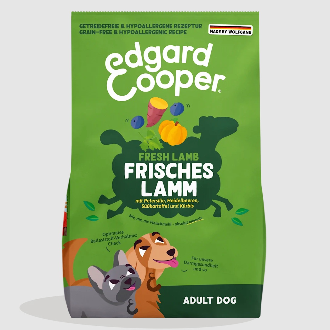 Edgard&Cooper Adult grasgefüttertes Lamm getreidefrei Hundetrockenfutter
