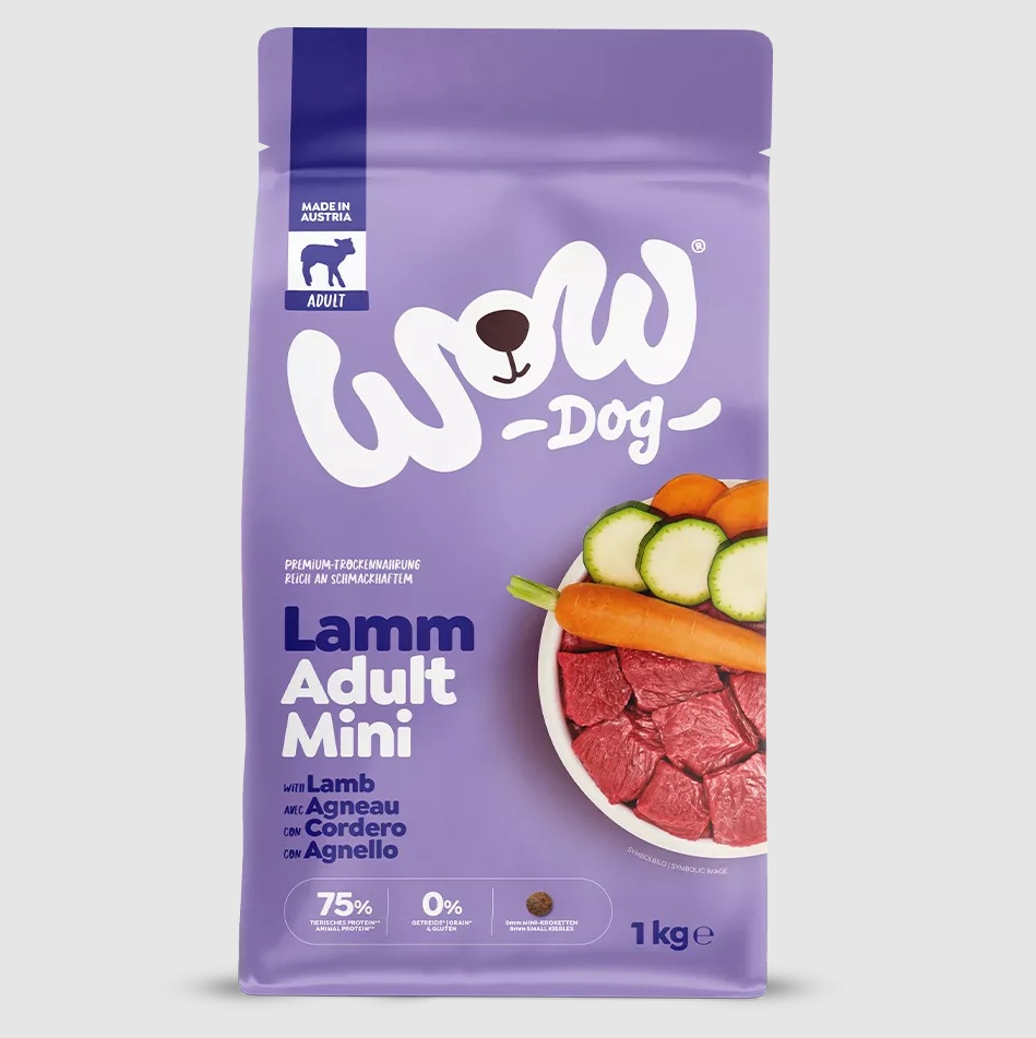 WOW Minis Adult Lamm 1kg Hundetrockenfutter
