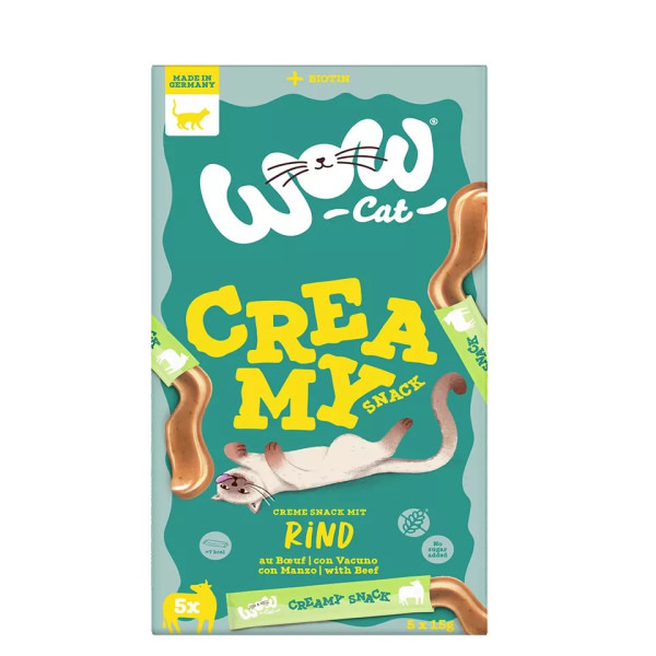 WOW Creamy Snack 5x15g Katzensnack